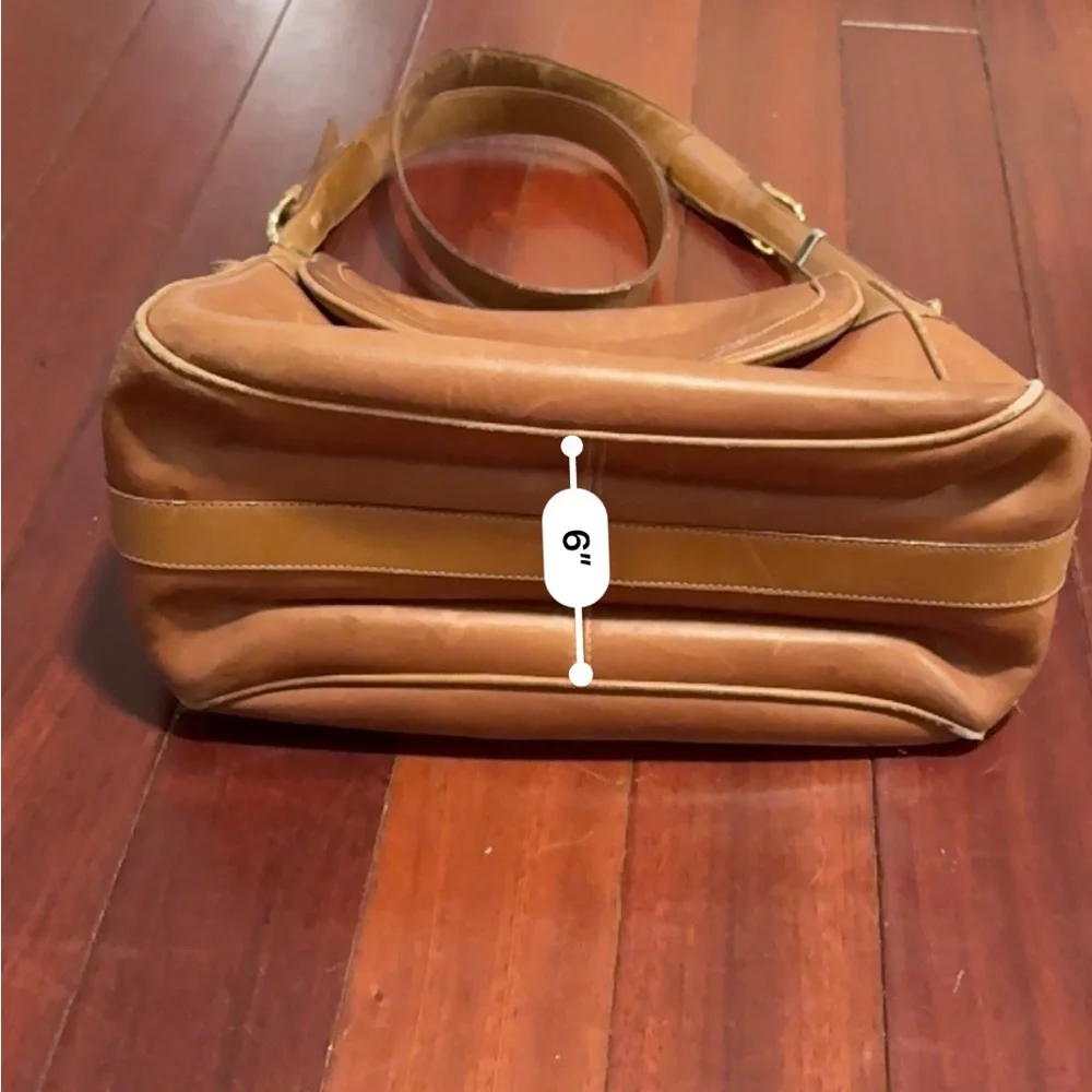 Vintage Gucci Brown Leather Shoulder Bag - Picture 4 of 16